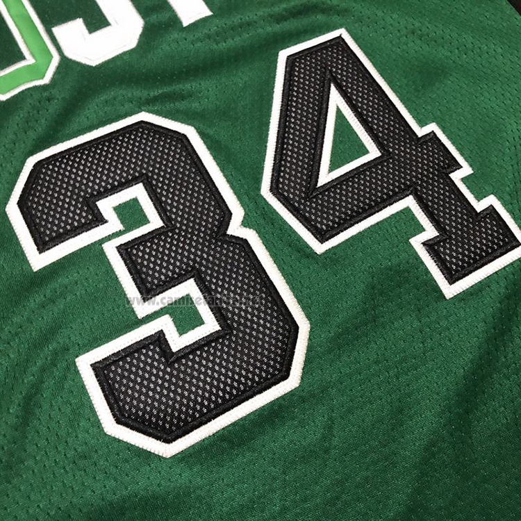 Camiseta Boston Celtics Paul Pierce #34 Hardwood Classics Throwback 2007-08 Verde